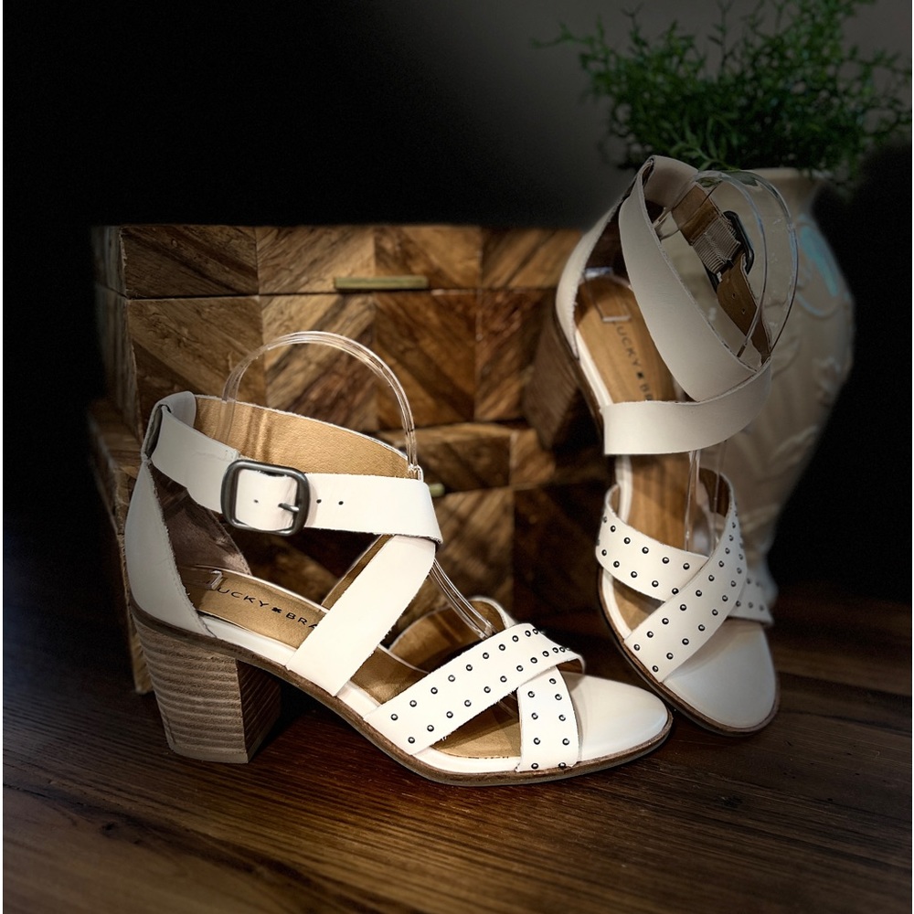 LUCKY BRAND Women's KESEY Sandal SANDSHELL Size 8